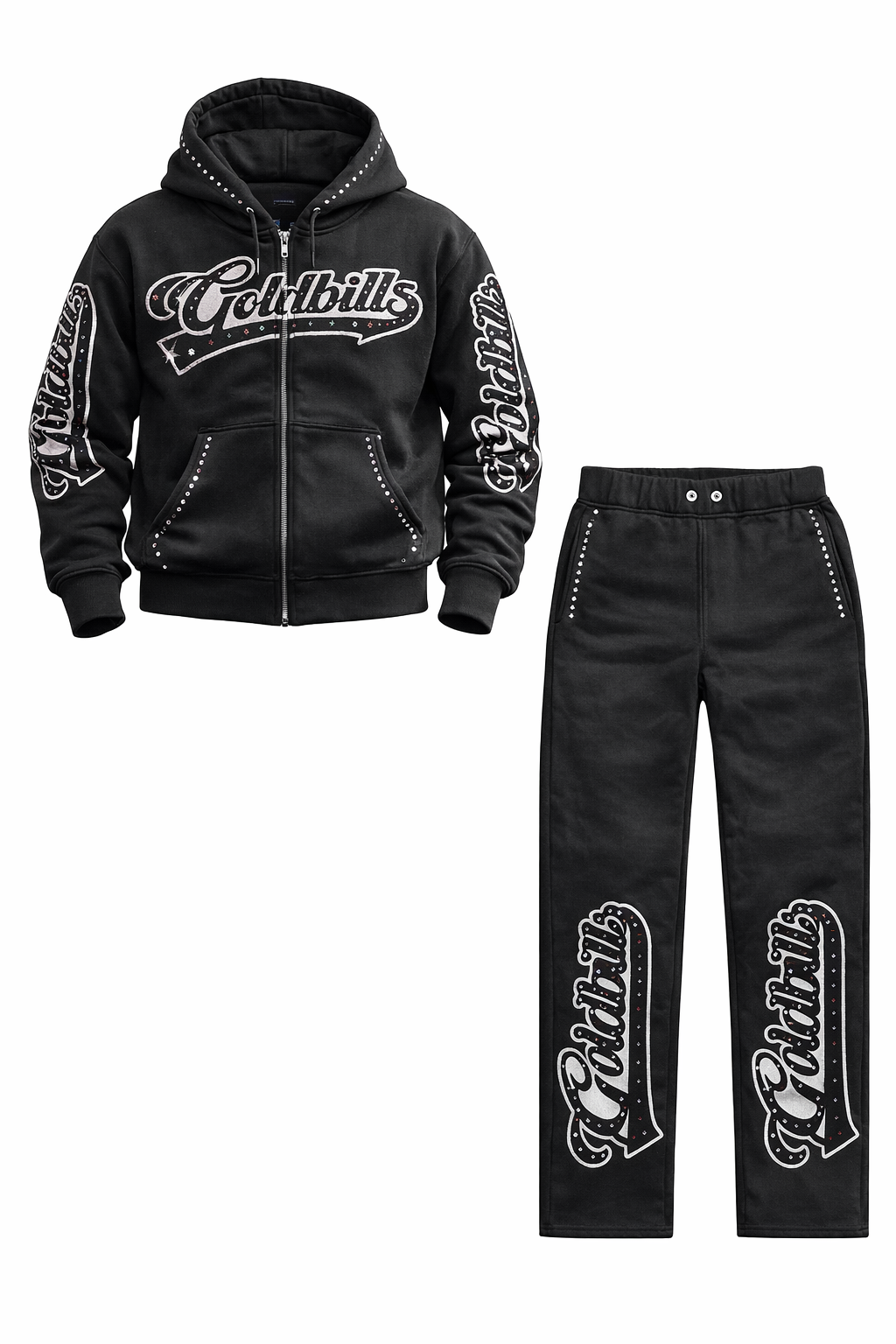 “Gems N Butter” Sweatsuit (Black)